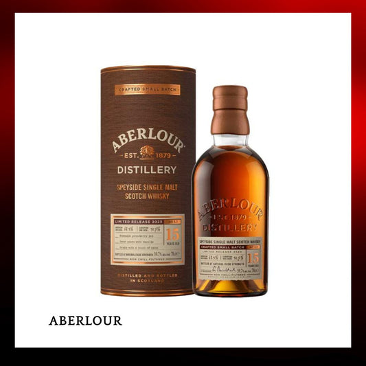 Aberlour 亞伯樂15年限量珍罕小批次雙桶原酒威士忌700ml - Drunken whisky wine & spirits shop