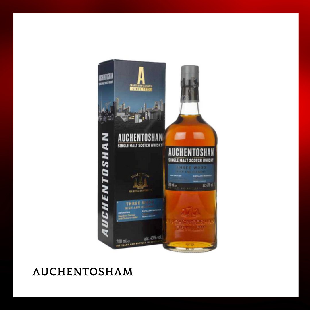 Auchentoshan 歐肯特軒 Three Wood Single Malt Soctch Whisky - 700ml - Drunken whisky wine & spirits shop