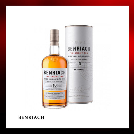 BENRIACH 班瑞克10年新版煙燻單一純麥威士忌 - 700ml - Drunken whisky wine & spirits shop