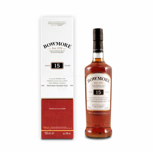 波摩BOWMORE 15 Year Old Finish from sherry oak - 700ml - Drunken whisky wine & spirits shop