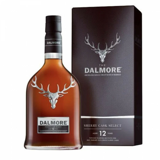 Dalmore 12 Years Sherry Cask Single Malt Scotch Whisky - 700ml - Drunken whisky wine & spirits shop