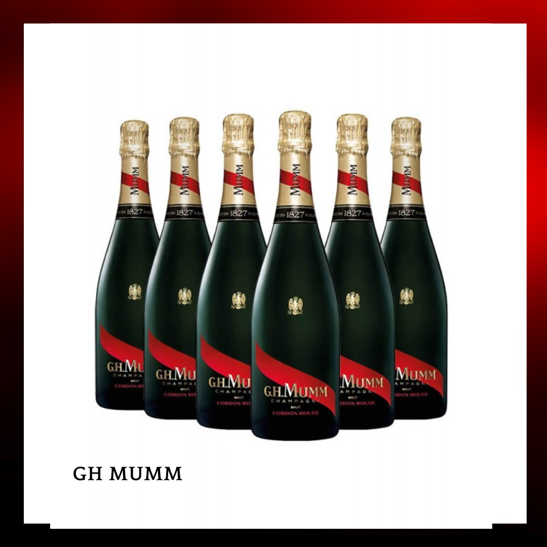 G.H. Mumm 瑪姆紅帶特級香檳 750ml (6支裝) - Drunken whisky wine & spirits shop