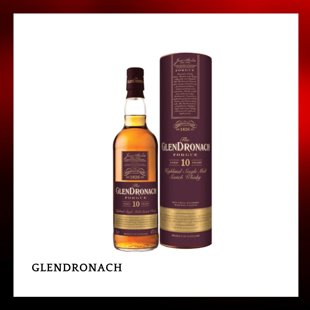 Glendronach 格蘭多納10 Year Old Forgue Single Malt Scotch Whisky - 1000ml - Drunken whisky wine & spirits shop