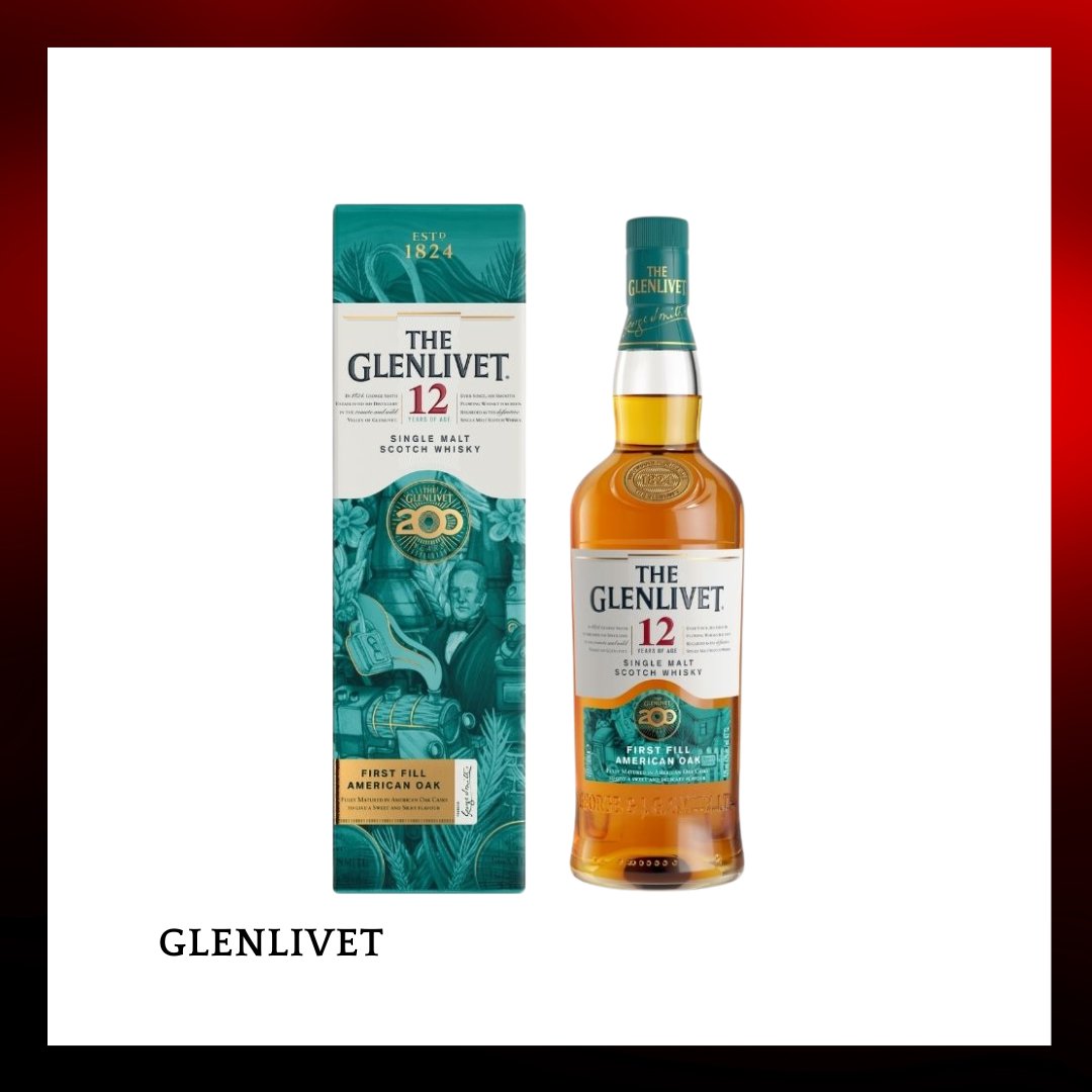 Glenlivet 格蘭利威12年200周年紀念版單一純麥威士忌 - 700ml - Drunken whisky wine & spirits shop