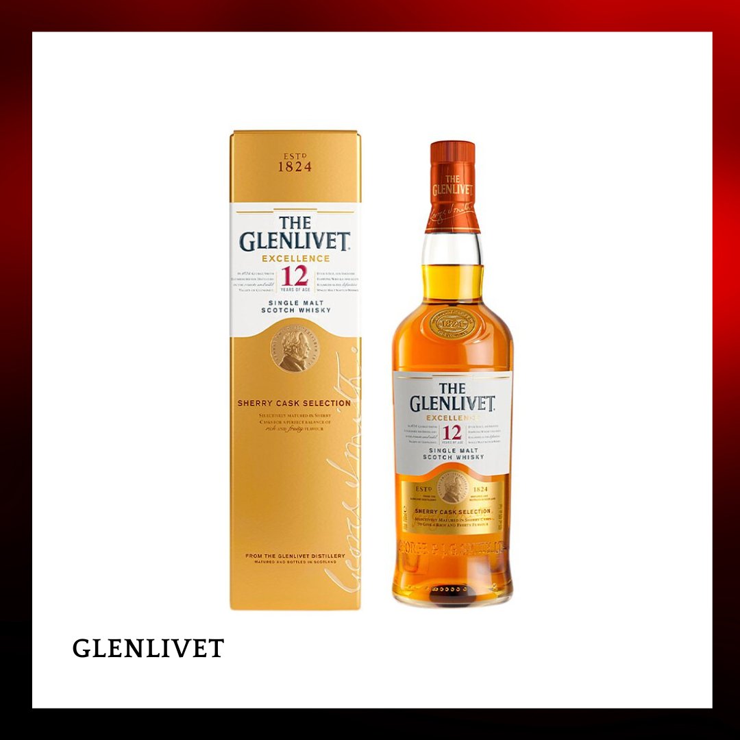 格蘭利威Glenlivet 12年sherry oak Excellence 單一純麥威士忌 700mL - Drunken whisky wine & spirits shop