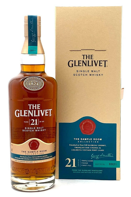 格蘭利威Glenlivet 21年 Sample Room Collection 珍稀三桶 蘇格蘭單一純麥威士忌 700mL - Drunken whisky wine & spirits shop