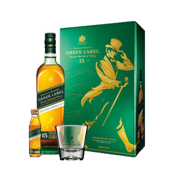 約翰走路johnnie walker 綠牌15年禮盒 - Drunken whisky wine & spirits shop