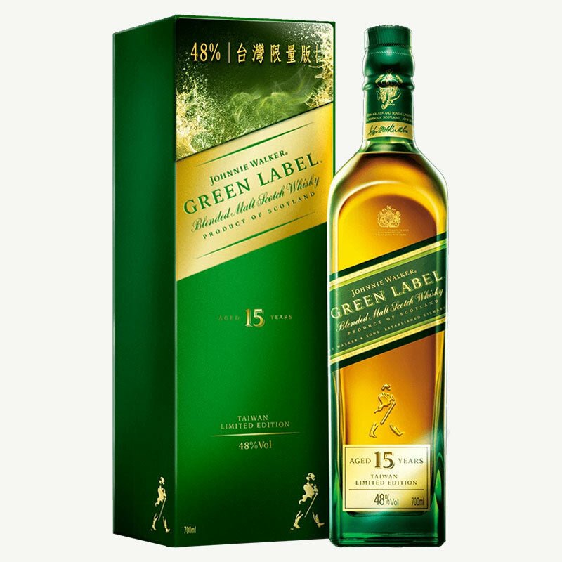 約翰走路 Johnnie Walker 綠牌15年調和式威士忌 - 700ml - Drunken whisky wine & spirits shop