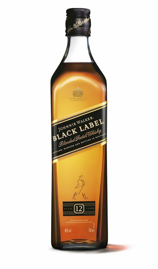 Johnnie Walker black label 12 Year Old Blended Whisky - Drunken whisky wine & spirits shop