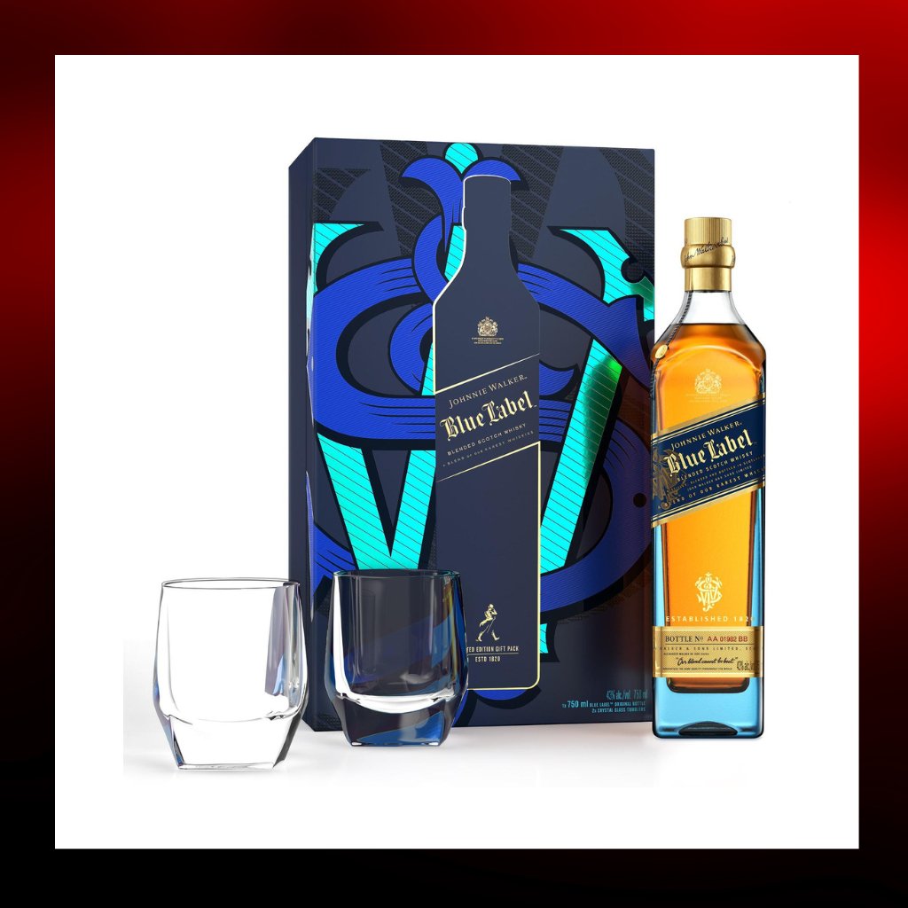 Johnnie Walker Blue Label 雙杯Rock套裝 - Drunken whisky wine & spirits shop