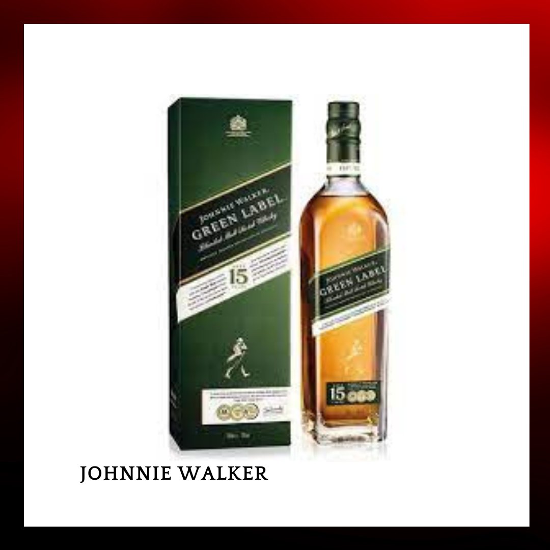 Johnnie Walker Green Label 15 Years Old Blended Whisky - 700ml - Drunken whisky wine & spirits shop