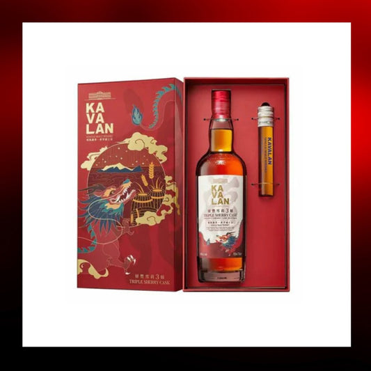 Kavalan 噶瑪蘭 層豐雪莉3桶 2024 龍年特別限定版 禮盒 - Drunken whisky wine & spirits shop