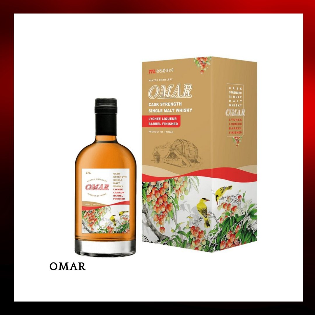 OMAR南投酒廠荔枝桶單一純麥威士忌 - 700ml - Drunken whisky wine & spirits shop