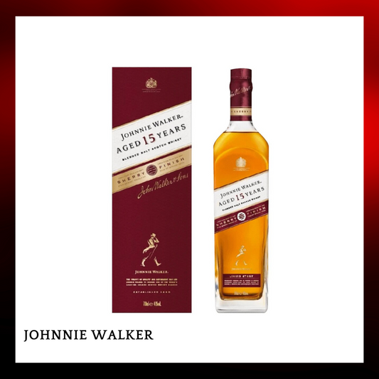 Johnnie Walker約翰走路15年封-蜜雪莉桶調和純麥威士忌 -700ml