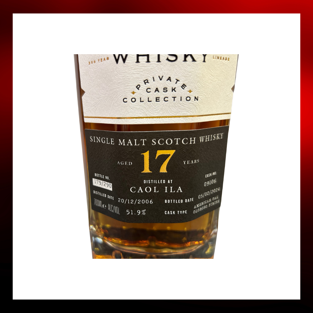 Finn Thomson - Caol Ila 2006 Aged 17 Years Cask#09106 Single Malt Scotch Whisky -700ml