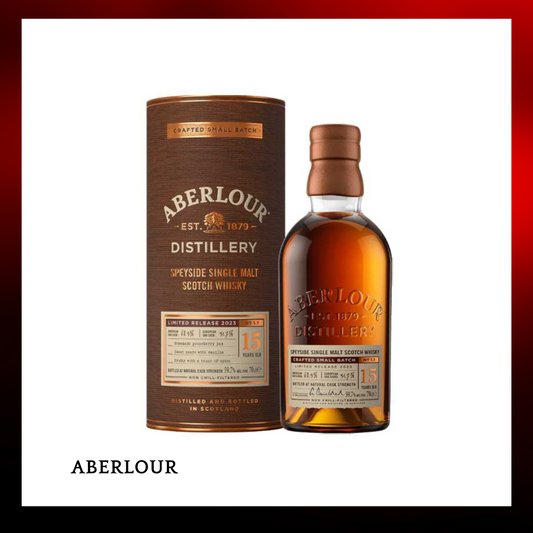 Aberlour 亞伯樂15年限量珍罕小批次雙桶原酒威士忌700ml