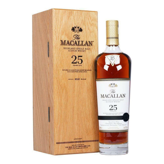 The Macallan Sherry Oak 25 Year Old Single Malt Scotch Whiskey -700ml 2022 (cash price)