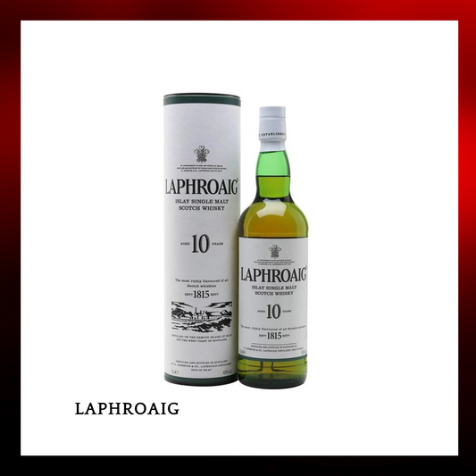 Laphroaig 10 year old single malt whiskey 700ml