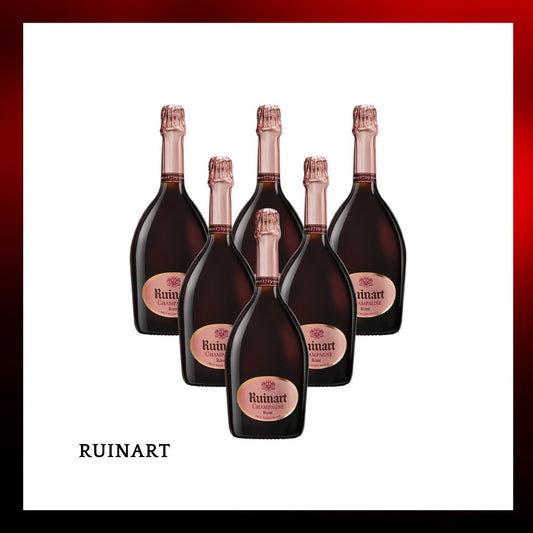 Ruinart rose champagne 6 bottle package - Drunken whisky wine & spirits shop