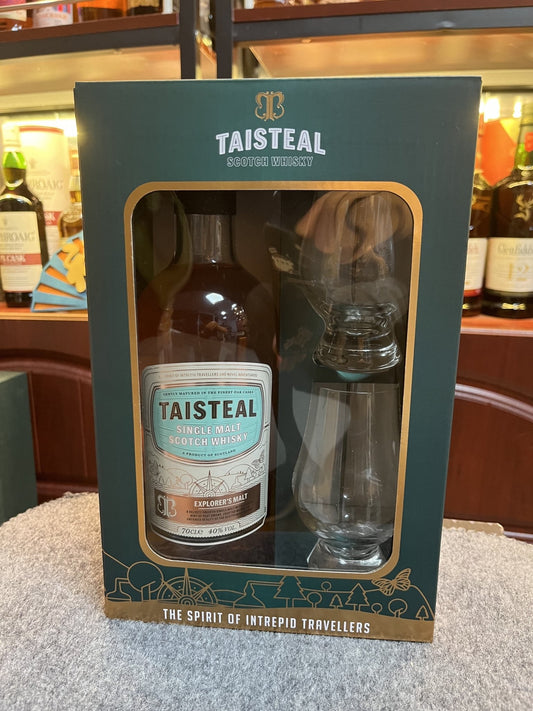 Taisteal Explorer’s Blend 蘇格蘭混合威士忌禮盒(附兩隻聞香杯) 700mL - Drunken whisky wine & spirits shop